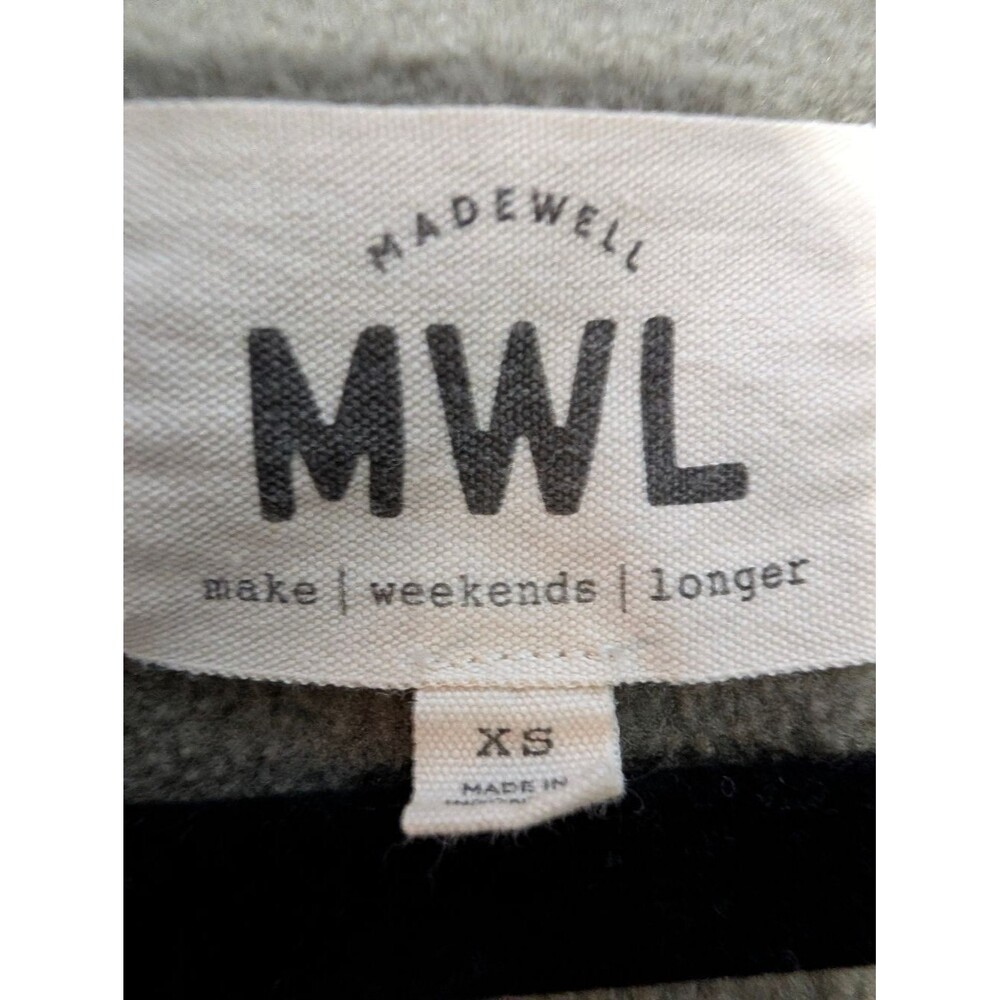 MWL Madewell Betterfleece Zip Quilted-Pocket Jacket XS Pressed Sage Gorpcore - Picture 5 of 9